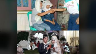 Viral! Dulu Berfoto Bak Pengantin, Sekarang Pasangan ini Nikah Betulan