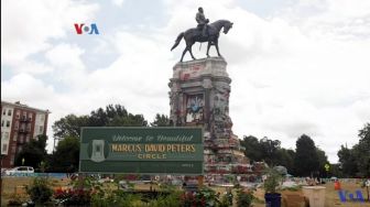 Publik AS Terbelah Terkait Pembongkaran Patung Robert E Lee di Richmond