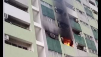 Gegara Bara Api Puntung Rokok, Kamar Apartemen Milik Shinta Terbakar