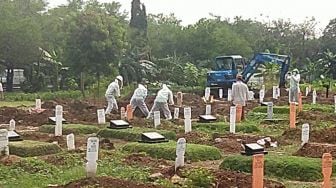 Makam Jenazah Covid-19 Muslim di TPU Tegal Alur Penuh, Bisa Sistem Tumpang