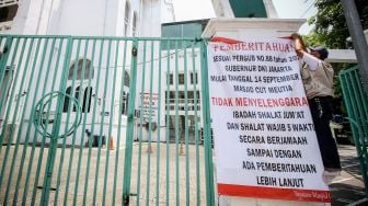 Masjid Cut Meutia Kembali Ditutup