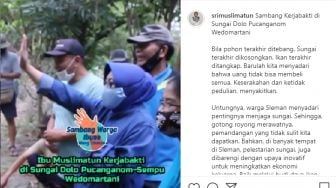 Ikut Kerja Bakti, Sri Muslimatun Senang Warga Sleman Cinta Lingkungan