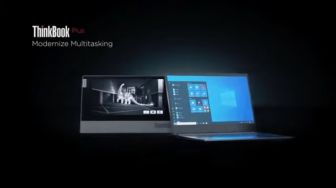 Lenovo ThinkBook Plus, Sematkan Fitur e-Ink Bikin Multitasking Makin Lancar