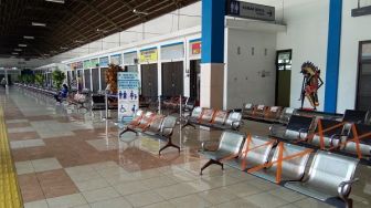 Terdampak PSBB Jakarta, Terminal Klaten Sepi Penumpang