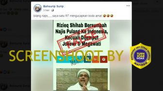 Cek Fakta: Benarkah Rizieq Shihab Bersumpah Najis Pulang ke Indonesia?