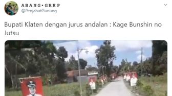 Seolah Pakai Jurus Seribu Bayangan, Foto Bupati Klaten Tersebar di Jalan