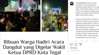 Acara Dangdutan Wakil Ketua DPRD Kota Tegal Ilegal, Tapi Tak Dibubarkan