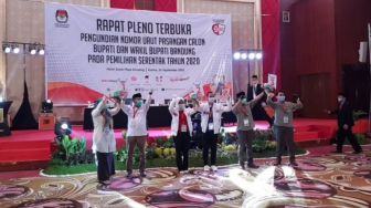 Nia Dapat Nomor 1, Atep 2 dan Sahrul 3 di Pilkada Kabupaten Bandung