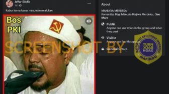 CEK FAKTA: Benarkah Habib Rizieq Pakai Sorban Bergambar Palu Arit Khas PKI?