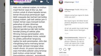 Geger Pengakuan Netizen Soal Begal Payudara Gentayangan di Ponorogo