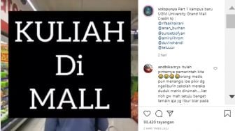 Viral Aksi Mahasiswa Kuliah di Dalam Mal: Sindiran Buat Pemerintah