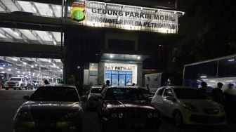 11 Mobil Terjaring Razia Balap Liar di Depan Gedung TVRI Jakarta Pusat