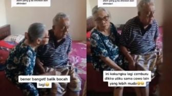 Kayak ABG, Kakek Ngambek Cemburu sama Nenek Ini Bikin Iri Netizen