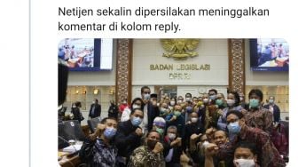 Viral Anggota DPR Foto Bareng Tanpa Jaga Jarak, Begini Kata Serikat Buruh