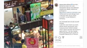 Heboh! Stan Makanan Olahan Babi Ada di Acara Hijab Fest