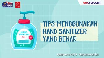 Videografis: Tips Menggunakan Hand Sanitizer yang Benar
