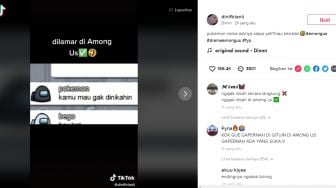 Viral Video Wanita Dilamar saat Main Game Among Us, Publik Ngakak