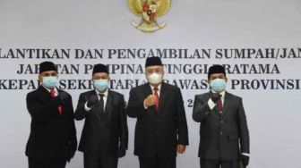 Rahmad Fauzi Resmi Dilantik Sebagai Kepala Sekretariat Bawaslu Sumsel