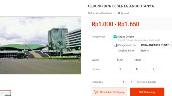 Gedung DPR RI Dijual di Shopee, Plus Anggota Dewan Harganya Rp 1000 - 1650