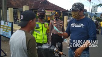 Tak Pakai Masker, 90 Orang Terjaring Operasi Yustisi di Citamiang Sukabumi