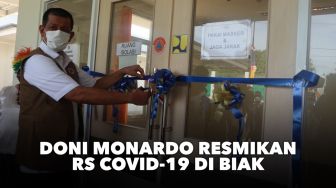 Ketua Satgas Covid-19 Doni Monardo Resmikan RS Covid-19 di Biak Numfor