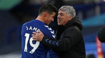 Ancelotti Pastikan James Rodriguez Absen di Laga Everton vs Chelsea