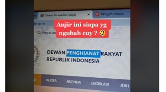 Beredar Video Situs DPR Diserang, Tertulis jadi 'Dewan Penghianat Rakyat'