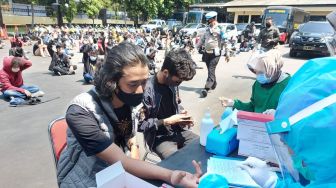 Polrestabes Bandung Amankan 429 Demonstran, 1 Orang Berstatus Siswa SD