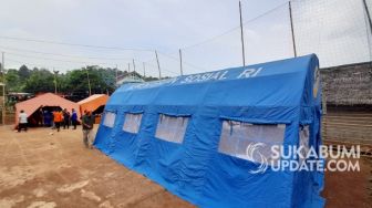 21 Rumah di Kampung Cengkuk Terbakar, BPBD Sukabumi Dirikan Tenda Darurat