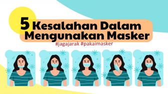 INFOGRAFIS: 5 Kesalahan Dalam Menggunakan Masker