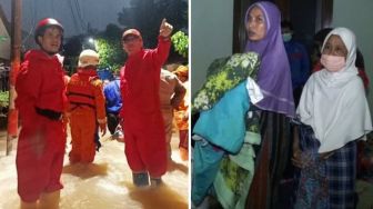 Banjir dan Longsor di Ciganjur, 300 Rumah Terendam dan 500 Orang Dievakuasi