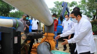 Antisipasi Banjir, Mesin Pompa 600 liter/detik di Tangerang Disempurnakan