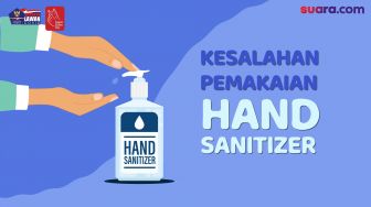 Videografis: Kesalahan dalam Pemakaian Hand Sanitizer