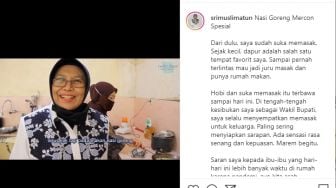 Hobi Sejak Kecil, Sri Muslimatun Sempat Ingin Jadi Koki dan Buka Restoran