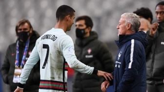 Prancis vs Portugal Imbang, Deschamps Senang Skuatnya Bisa Redam Ronaldo