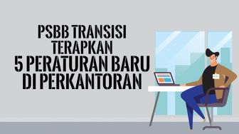 INFOGRAFIS: PSBB Transisi Terapkan 5 Peraturan Baru Di Perkantoran