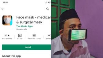 Tepuk Jidat! Masker Online Dipasang di Mulut, Padahal Cuma Aplikasi