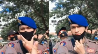 Viral Polisi Mirip Oppa Korea Digoda Pendemo: Bening Banget Sih Pak