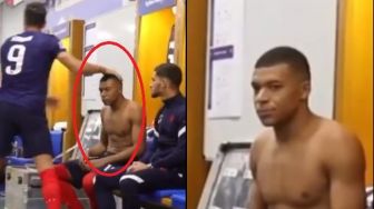 Video: Kylian Mbappe Bete usai Kepalanya Dielus Olivier Giroud