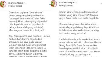 Marissa Haque: UU Cipta Kerja Bikin 87 Persen Muslim Indonesia Murtad