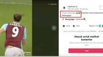 Viral Lagu Ampun Bang Jago Dipakai Main Tiktok Klub Inggris, Netizen Heboh