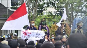 Giliran Persatuan Orang Melayu Kalbar Geruduk DPRD, Tolak Omnibus Law