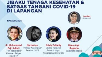 Link Webinar Suara.com: Bima Arya, Olivia Zalianty, dan Nakes Berbagi Kisah Lawan Covid-19