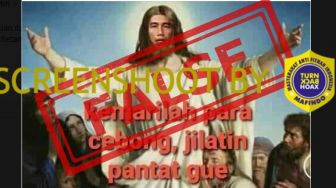 CEK FAKTA: Benarkah Ada Lukisan Jokowi Berambut Panjang Mirip Yesus?