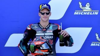 Sempat Jatuh, Fabio Quartararo Sukses Rebut Pole Position GP Aragon