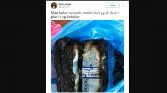 Dikira Sampah, Pria Ini Tak Sengaja Bakar Uang Rp 10 Juta dalam Plastik