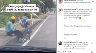 Kakinya Diamputasi, Pak Muslim Kayuh Sepeda untuk Jualan dengan Satu Kaki