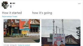 Pernah Diprotes Netizen, APK Kustini-Danang Masih Tutupi Petunjuk Arah RS