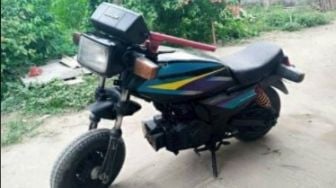 Potret Modifikasi Motor Suzuki Melawan Takdir, Warganet Gemas Melihatnya