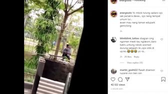 Viral, Sepasang Kekasih Saling Pangku dan Pelukan di Taman Edupark Gemolong